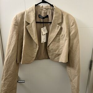 Zara cropped blazer